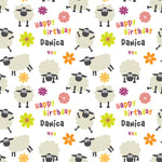 Sheep Personalised Birthday Wrapping Paper