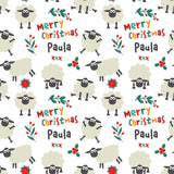 Sheep Personalised Christmas Wrapping Paper