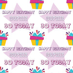 Special Birthday Bunting Personalised Wrapping Paper