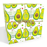 Avocado Valentines Personalised Wrapping Paper