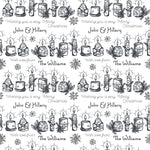 Black and White Candle Personalised Christmas Wrapping Paper