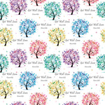 Get Well Soon Trees Personalised Wrapping Paper