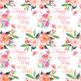 Personalised Mother's Day Flowers Wrapping Paper